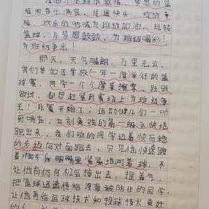 描写篮球训练时的动作作文